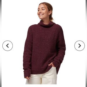 Sherpa Adventure Gear Yuden Pullover Sweater burgundy, maroon red Wool Large